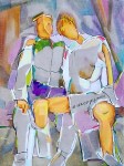 © S. Blumin, The Family, signed, unframed author's print of oil painting, 2003 (click to enlarge) © S. Blumin, The Family, signed, unframed author's print of oil painting, 2003 (click to enlarge)